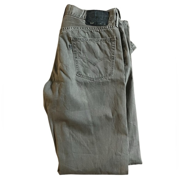Levi’s 514 Straight Fit Pants Dusty Olive Green | Size 31x32 men’s casual denim - Picture 1 of 9